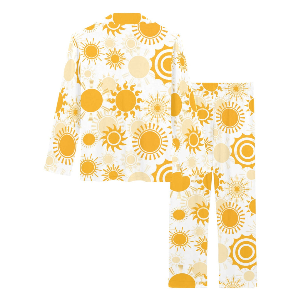 Sun design pattern Women's Long Pajama Set