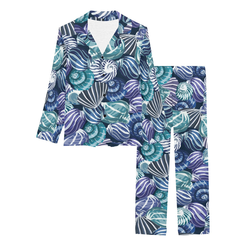 Shell design pattern Women's Long Pajama Set