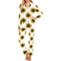 sunflowers design pattern Women's Long Pajama Set