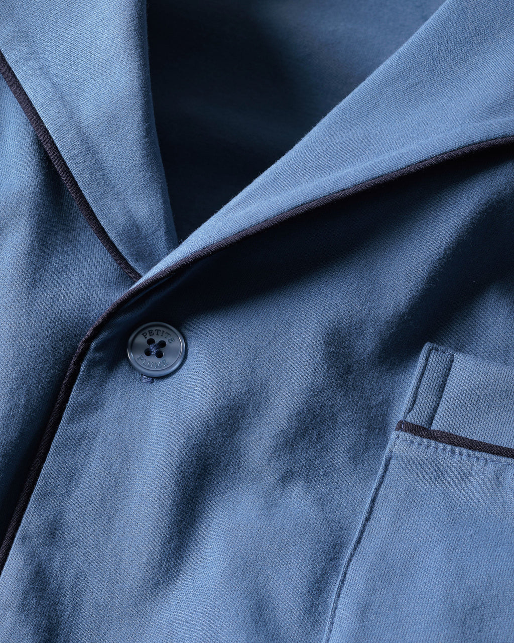 Men's Pima Pajama Set in Mystique Blue