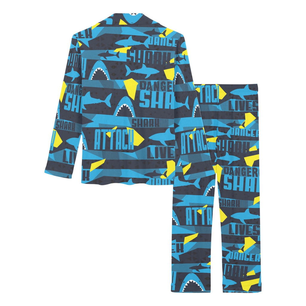 Shark dangerous Women's Long Pajama Set