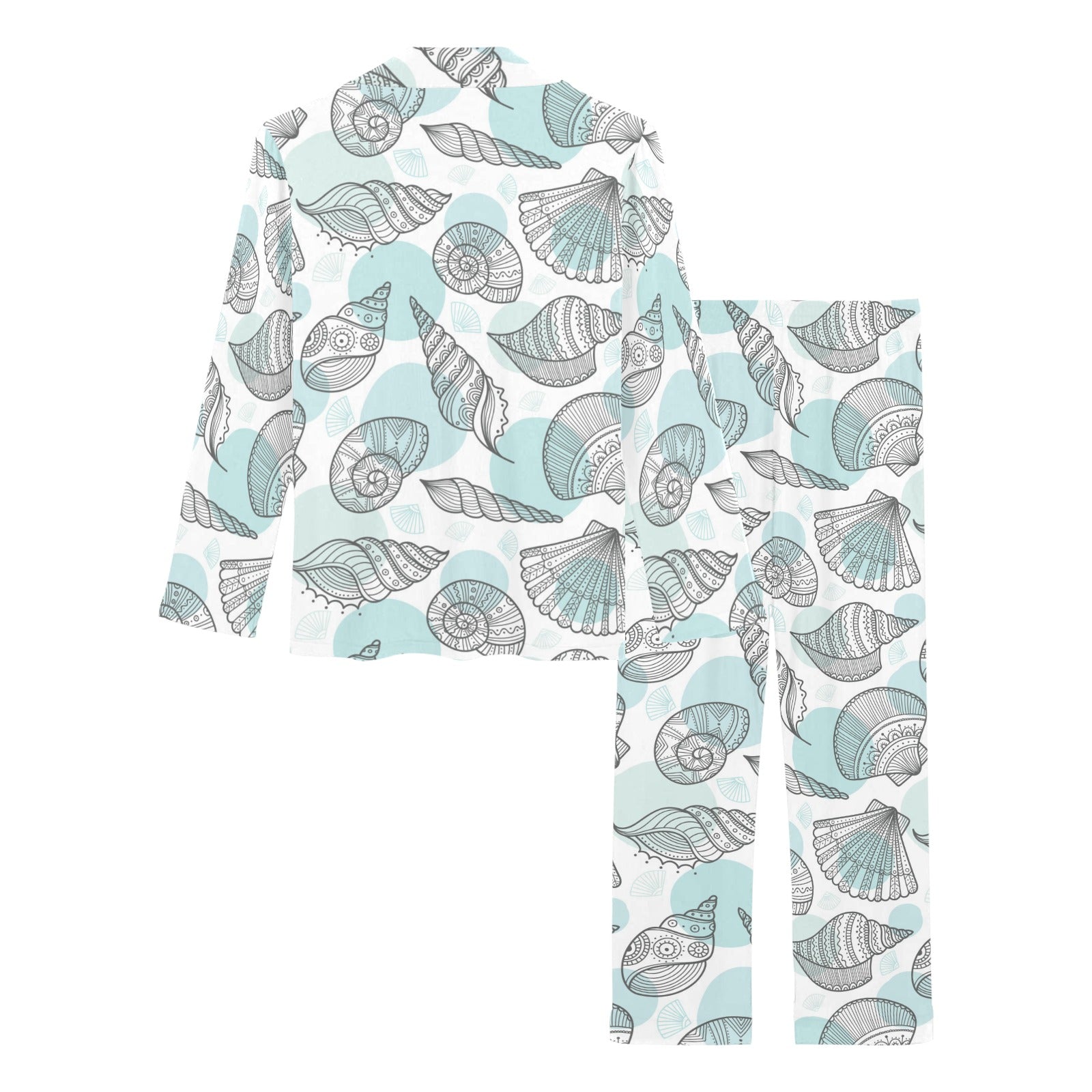 Shell polynesian tribal Women's Long Pajama Set